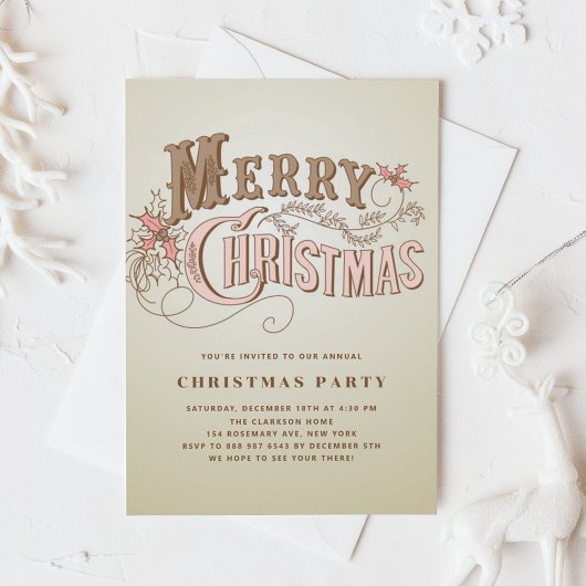 Westerse typografie feestelijke uitnodiging