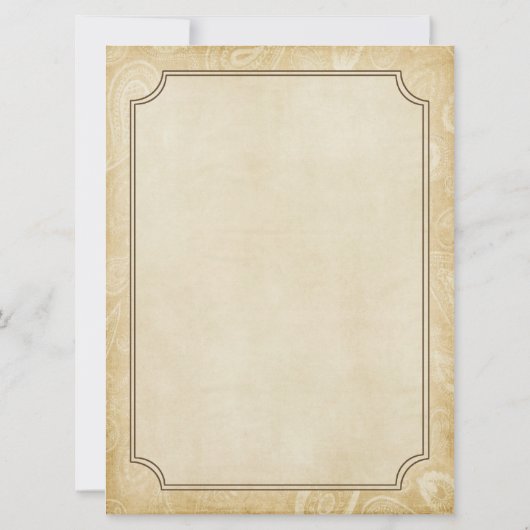 Westerse uitnodiging (Achterkant)