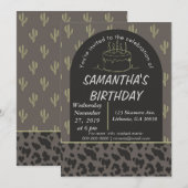 Westerse uitnodiging voor verjaardag  (Voorkant / Achterkant)