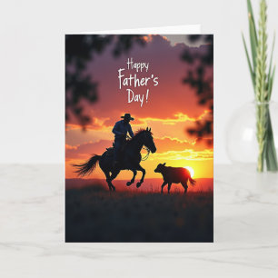 Westerse Vaderdag Zonsondergang Kaart