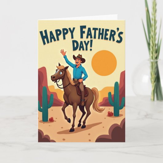Westerse Vadersdag Scènekaart Kaart (Voorkant)
