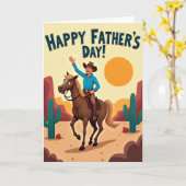 Westerse Vadersdag Scènekaart Kaart (Gele Bloem)