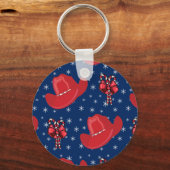 Westerse Vakantie Cowboyhoeden En Suikerstenen Sleutelhanger (Voorkant)