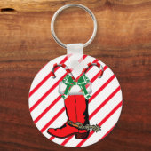 Westerse vakantieronde sleutelhanger (Voorkant)