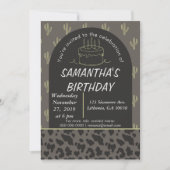 Westerse verjaardagsuitnodiging  kaart (Voorkant)