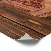 Westerse verwelkoming Kleine AA Cowboy Baby Shower Poster (Hoek)