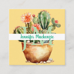 Westerse vetplanten Cactussen Cactus Vierkante Visitekaartje