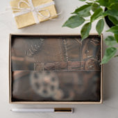 Westerse Victoriaanse Steampunk Dame Gator Decoupa Tissuepapier (Geschenk)