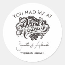 Westerse Vintage Rodeo Zwarte Bruidsparen Douche