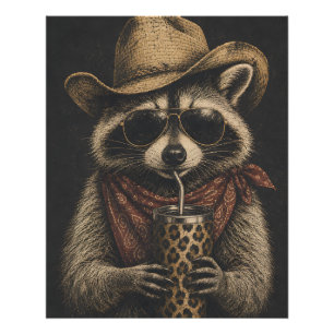 Westerse vintage wasgoedief liefhebber cadeau foto afdruk