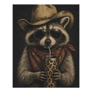 Westerse vintage wasgoedief liefhebber cadeau perfect poster