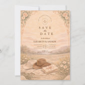 Westerse Weide Trouwcadeau Save The Date (Voorkant)