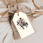 Westerse Wild West Cowgirl Verjaardag Bedankt Cadeaulabel