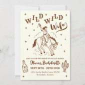 Westerse Wilde Wilde Bruid Bachelorette Feest Kaart (Voorkant)