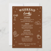Westerse Wilde Wilde Bruid Bachelorette Feest Kaart (Achterkant)