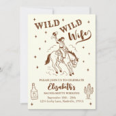 Westerse Wilde Wilde Bruid Bachelorette Feest Kaart (Voorkant)