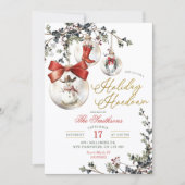 Westerse Winterballen Vakantie Hoedown Feest Kaart (Voorkant)