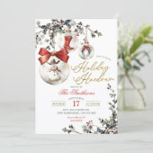 Westerse Winterballen Vakantie Hoedown Feest Kaart (Staand voorkant)