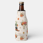 Westerse Woestijn Cactus Cowboy Hoed Persoonlijke  Flesjeskoeler (Fles Voorkant)