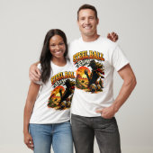 Westerse Woestijn Ruiter Retro Silhouet T-shirt (Unisex)