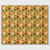 Westerse Woestijn Schedels Cactus Slangen Rustiek  Cadeaupapier (Vlak)