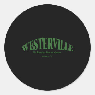 Westerville Vriendelijkste stad van Amerika Ronde Sticker