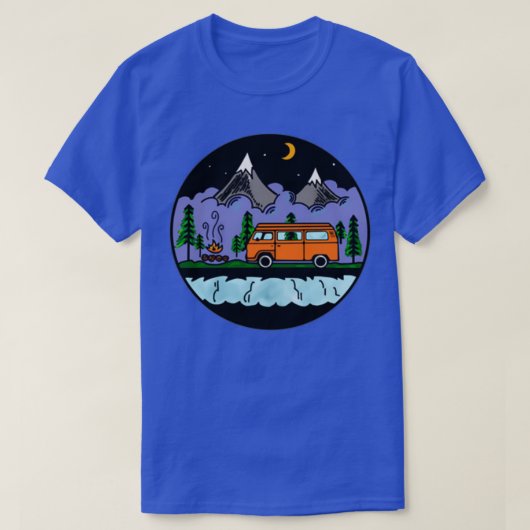 Westfalia campervan camping t-shirt (Design voorkant)