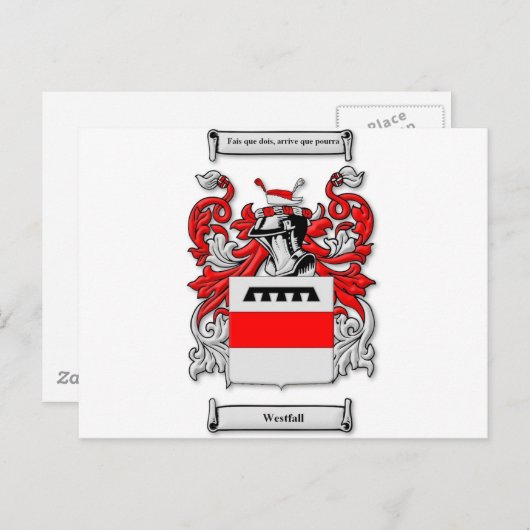 Westfall Coat of Arms Briefkaart (Voorkant / Achterkant)