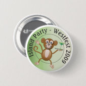 Westfest Island Monkey Button (Voorkant /achterkant)