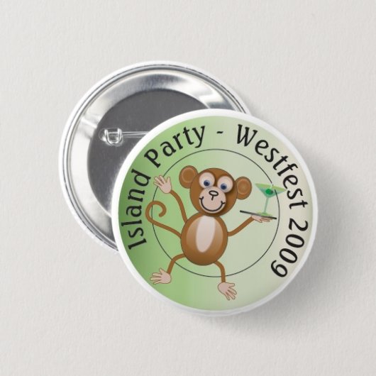 Westfest Island Monkey Button (Voorkant /achterkant)