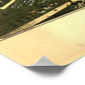 Westfield Massachusetts 1875 Antiek Panoramische K Poster (Hoek)