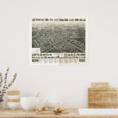 Westfield New Jersey 1929 Antiek Panorama Poster (Keuken)