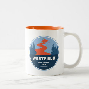 Westfield Wild en Schilderachtig Massachusetts Tweekleurige Koffiemok