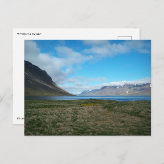 Westfjords IJsland Briefkaart (Voorkant / Achterkant)