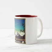 Westfjords IJsland reisposter Tweekleurige Koffiemok (Voorkant rechts)