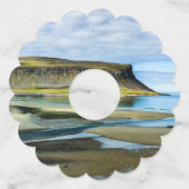 Westfjords, IJsland Wijnglaslabel (Voorkant)