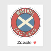 Westhill, Schotland Sticker (Vel)