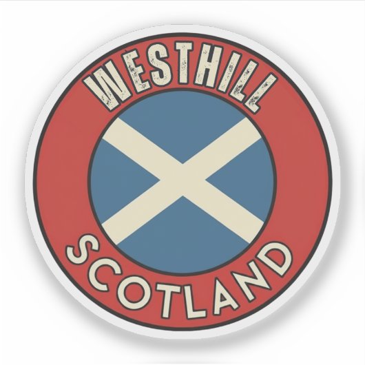 Westhill, Schotland Sticker (Voorkant)