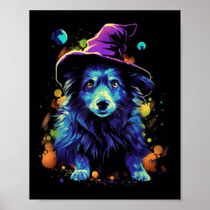 Westi Halloween Honden Halloween Hond Wandelen Hui Poster