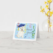 Westie Afstuderen Kaart (Gele Bloem)