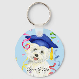Westie Afstuderen Sleutelhanger