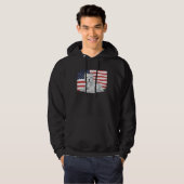 Westie American Flag West Highland White Terrier Hoodie (Voorkant volledig)
