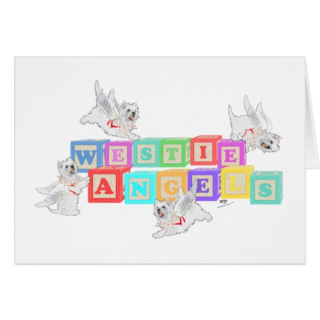 Westie Angel Blocks (Voorkant Horizontaal)