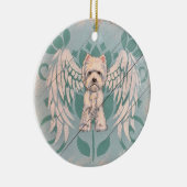 Westie Angel Kerstversiering Keramisch Ornament (Rechts)