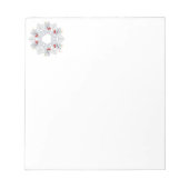 Westie Angel Snowflake Notitieblok (Voorkant)