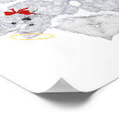 Westie Angel Snowflake Poster (Hoek)