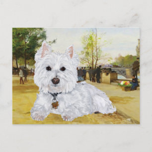 Westie-ansichtkaart Briefkaart