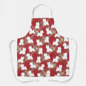 Westie Apron Red Pset Schort (Voorkant)