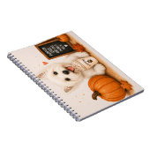 Westie Autumn Café Notitieboek (Rechterzijde)