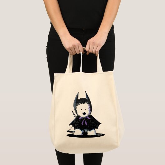 Westie Batdog Tote Bag (Voorkant (product))